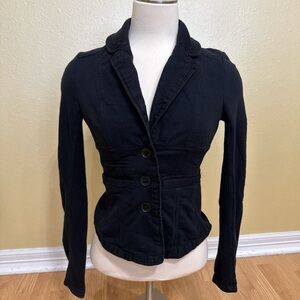 Free People Black Tailored Blazer